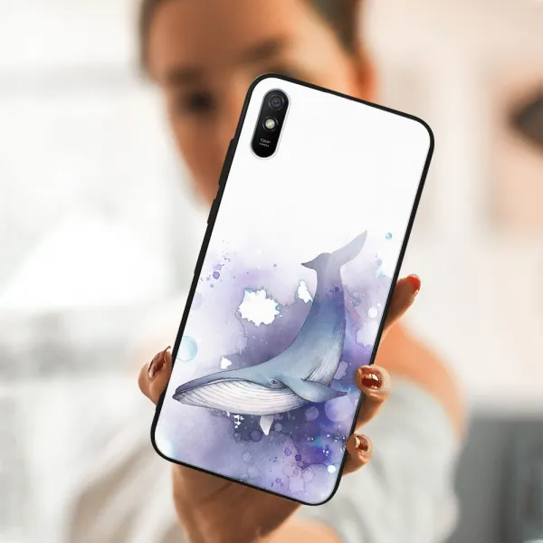MY ART Silikónový obal Xiaomi Redmi 9A / 9AT WHALE (242)