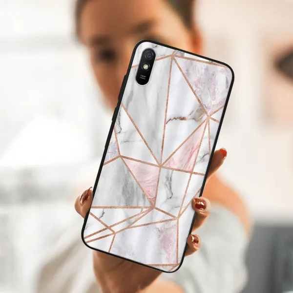 MY ART Silikónový obal Xiaomi Redmi 9A / 9AT PINK MARBLE (143)