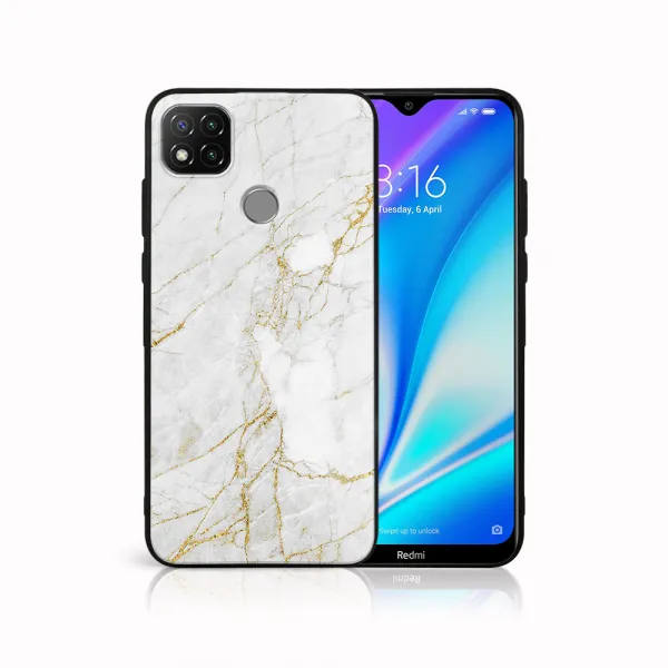 MY ART Silikónový obal Xiaomi Redmi 9C WHITE STONE (011)