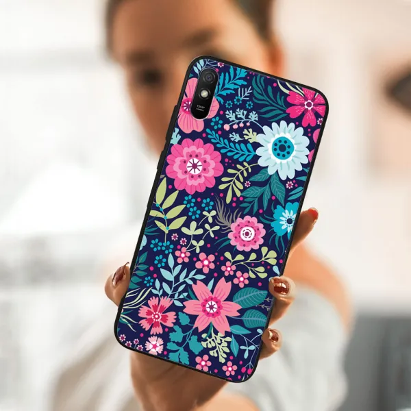 MY ART Silikónový obal Xiaomi Redmi 9A / 9AT FLORA (038)