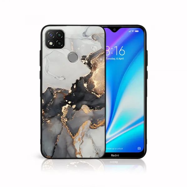 MY ART Silikónový obal Xiaomi Redmi 9C GREY MARBLE (140)