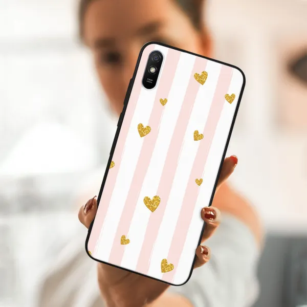 MY ART Silikónový obal Xiaomi Redmi 9A / 9AT HEARTS (006)