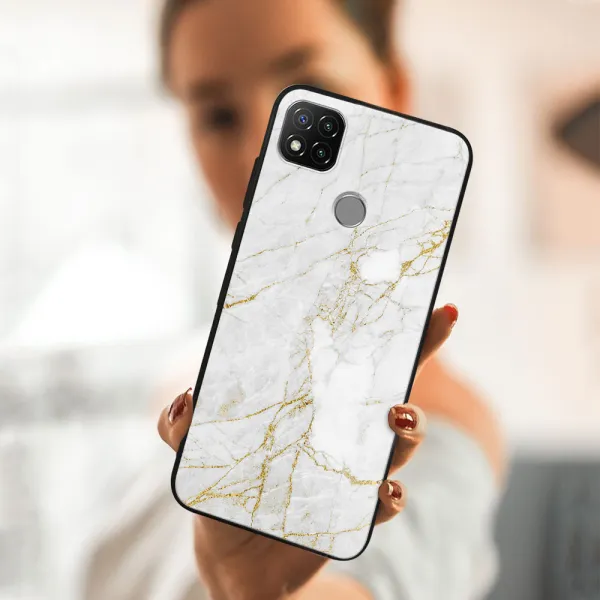 MY ART Silikónový obal Xiaomi Redmi 9C WHITE STONE (011)