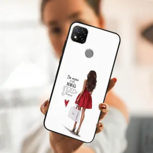 MY ART Silikónový obal Xiaomi Redmi 9C RED DRESS (137)