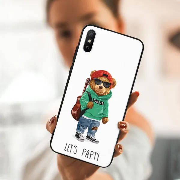 MY ART Silikónový obal Xiaomi Redmi 9A / 9AT BEAR (177)