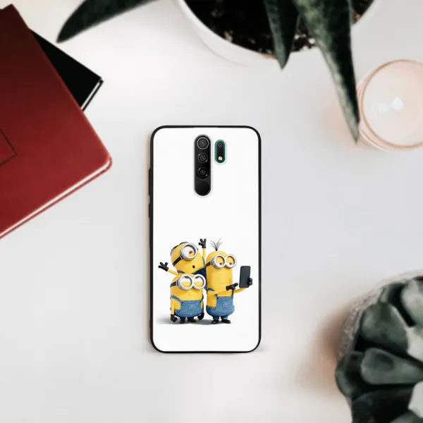MY ART Silikónový obal Xiaomi Redmi 9 MINIONS SELFIE (022)