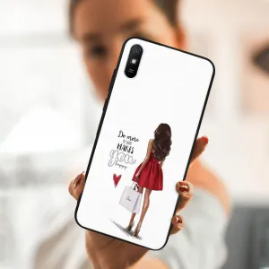 MY ART Silikónový obal Xiaomi Redmi 9A / 9AT RED DRESS (137)