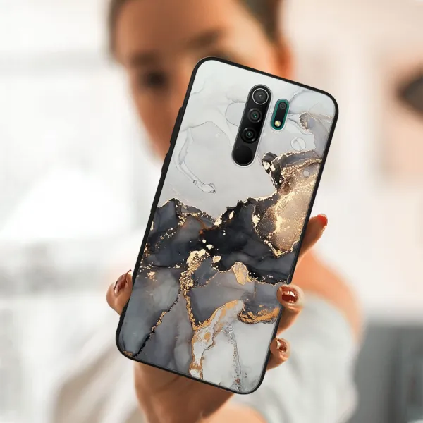 MY ART Silikónový obal Xiaomi Redmi 9 GREY MARBLE (140)