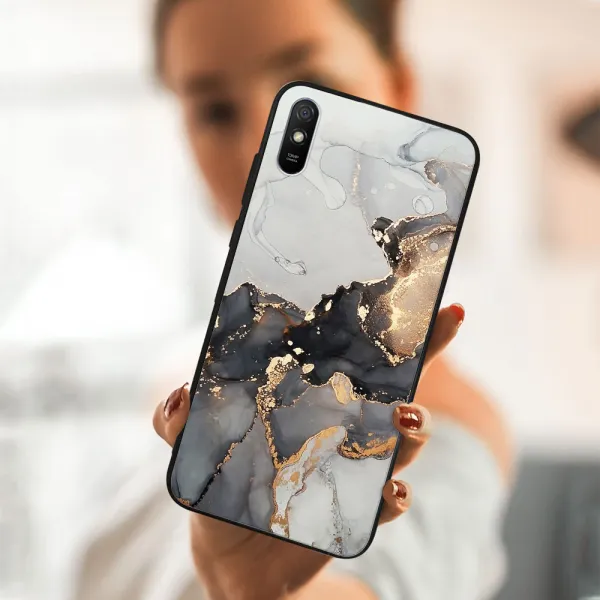 MY ART Silikónový obal Xiaomi Redmi 9A / 9AT GREY MARBLE (140)