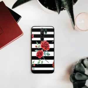 MY ART Silikónový obal Xiaomi Redmi 9 BLACK AND WHITE (034)