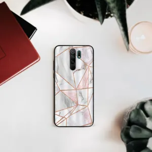 MY ART Silikónový obal Xiaomi Redmi 9 PINK MARBLE (143)
