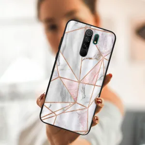 MY ART Silikónový obal Xiaomi Redmi 9 PINK MARBLE (143)