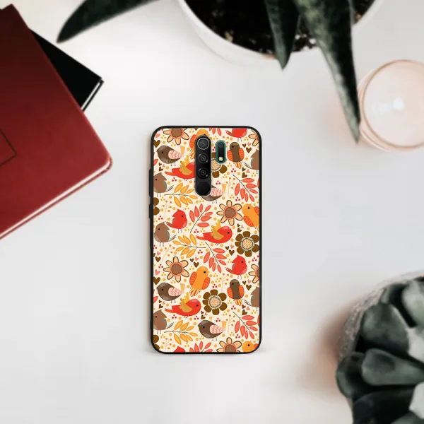 MY ART Silikónový obal Xiaomi Redmi 9 BIRDS (004)