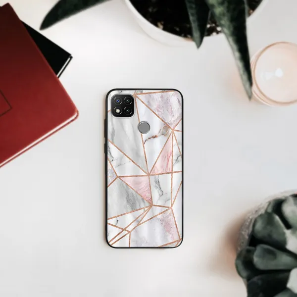 MY ART Silikónový obal Xiaomi Redmi 9C PINK MARBLE (143)