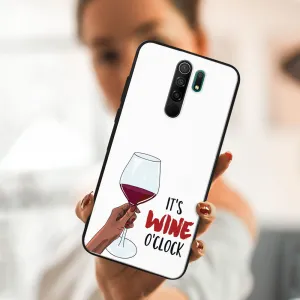 MY ART Silikónový obal Xiaomi Redmi 9 WINE (007)