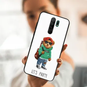 MY ART Silikónový obal Xiaomi Redmi 9 BEAR (177)