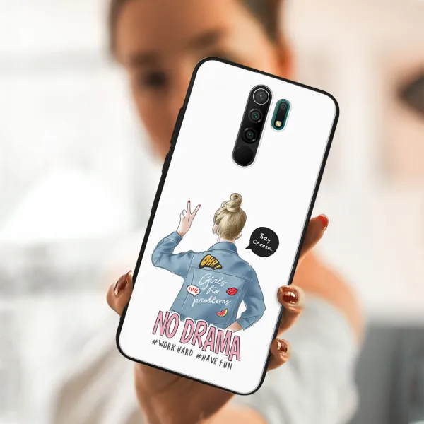 MY ART Silikónový obal Xiaomi Redmi 9 NO DRAMA (138)