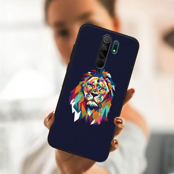 MY ART Silikónový obal Xiaomi Redmi 9 LION (246)