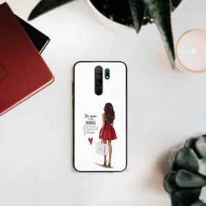 MY ART Silikónový obal Xiaomi Redmi 9 RED DRESS (137)