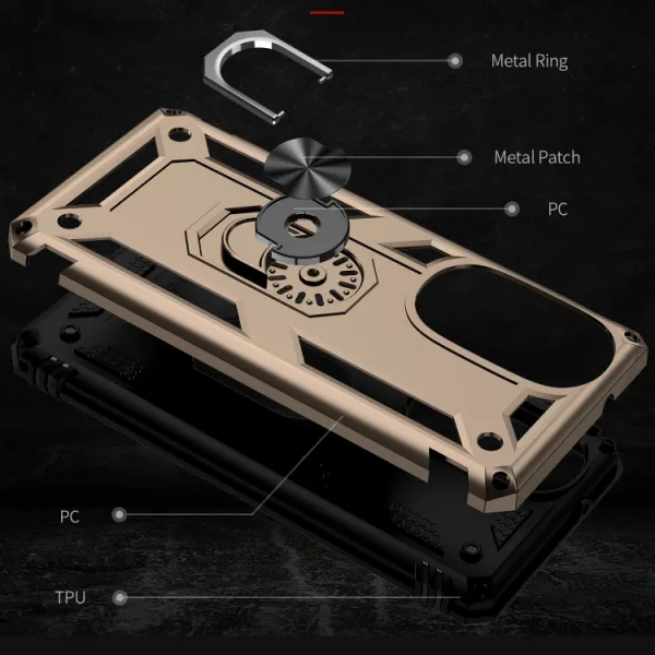 RING Ochranný obal pre Motorola Edge 30 Pro zlatý