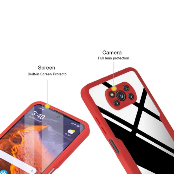DUAL Obojstranný kryt s fóliou Xiaomi Poco X3 NFC / X3 Pro ružový
