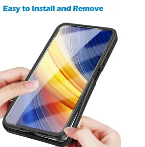 DUAL Obojstranný kryt s fóliou Xiaomi Poco X3 NFC / X3 Pro ružový
