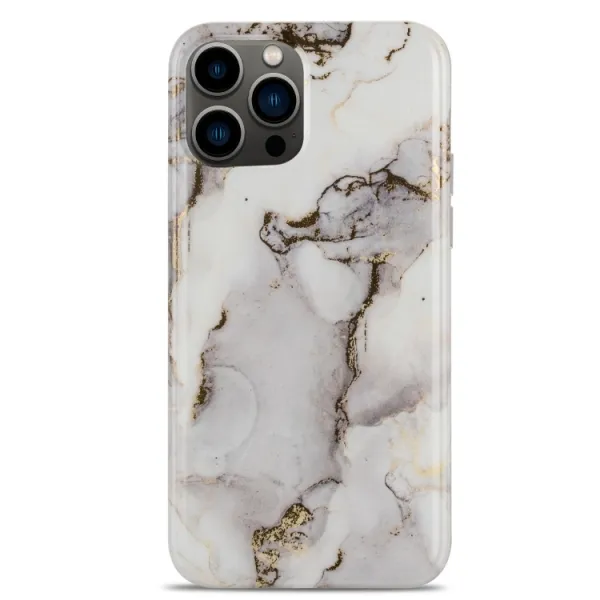 ART MARBLE Ochranný kryt Apple iPhone 13 Pro WHITE