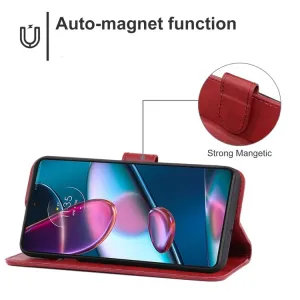 SMOOTH Peňaženkové puzdro Motorola Edge 30 Pro červené
