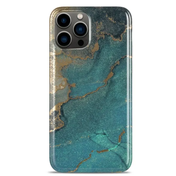 ART MARBLE Ochranný kryt Apple iPhone 13 Pro GREEN