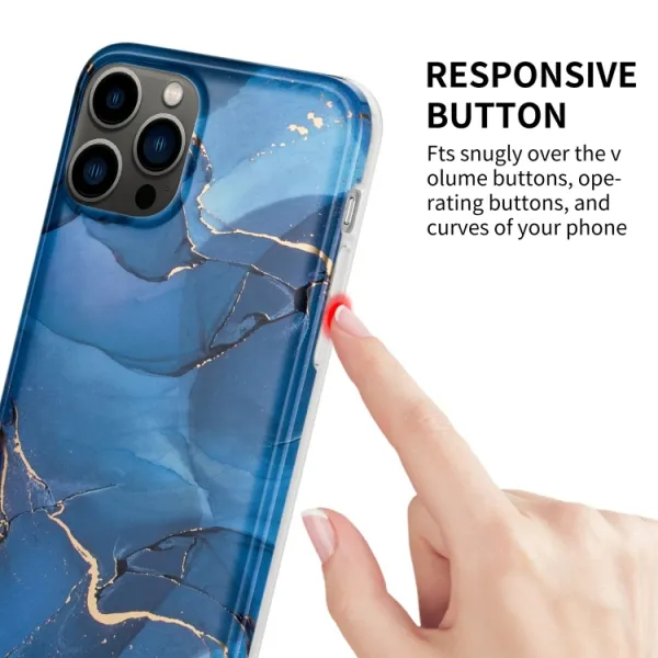ART MARBLE Ochranný kryt Apple iPhone 13 Pro GREEN