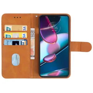 SMOOTH Peňaženkové puzdro Motorola Edge 30 Pro hnedé