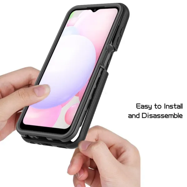 DUAL Obojstranný kryt s fóliou Samsung Galaxy A13 ružový
