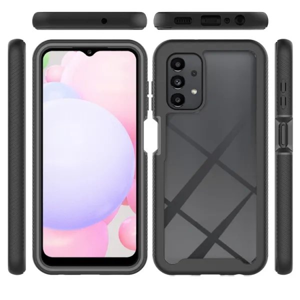 DUAL Obojstranný kryt s fóliou Samsung Galaxy A13 ružový