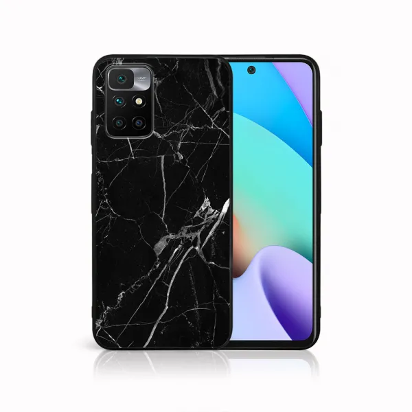 MY ART Silikónový obal Xiaomi Redmi 10 / Redmi 10 2022 BLACK MARBLE (142)