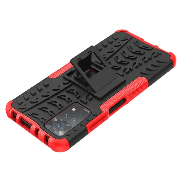 STAND Extra odolný obal Xiaomi Redmi Note 11 Pro 5G červený