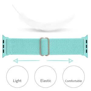 NYLON Remienok Apple Watch 9 / 8 / 7 (41mm) / 6 / SE / 5 / 4 (40mm) / 3 / 2 / 1 (38mm) svetlozelený