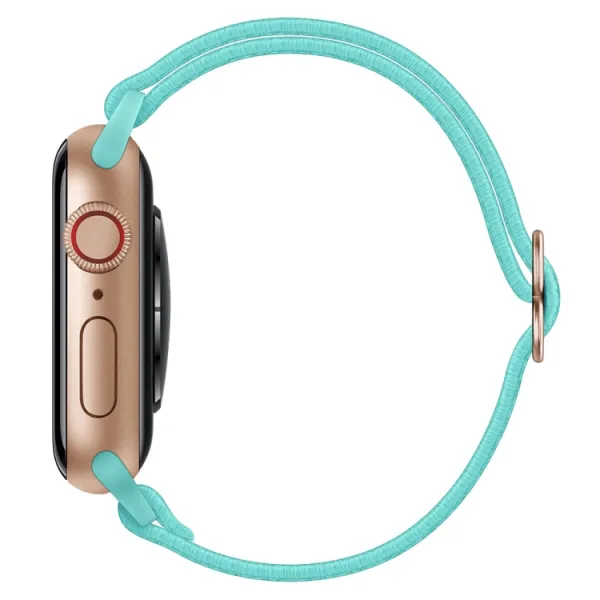 NYLON Remienok Apple Watch 9 / 8 / 7 (41mm) / 6 / SE / 5 / 4 (40mm) / 3 / 2 / 1 (38mm) svetlozelený