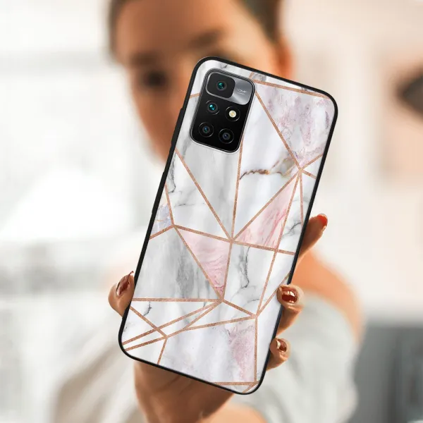 MY ART Silikónový obal Xiaomi Redmi 10 / Redmi 10 2022 PINK MARBLE (143)
