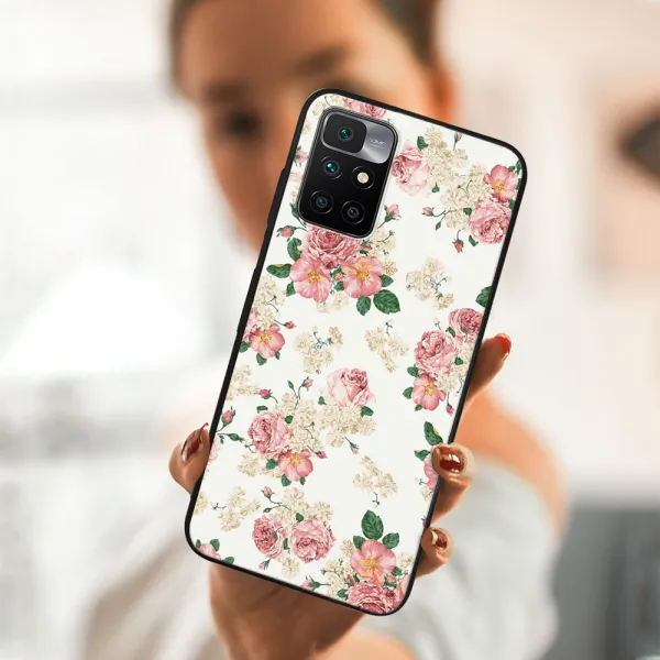 MY ART Silikónový obal Xiaomi Redmi 10 / Redmi 10 2022 PINK ROSES (016)