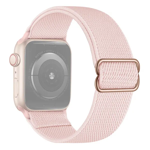 NYLON Remienok Apple Watch 9 / 8 / 7 (41mm) / 6 / SE / 5 / 4 (40mm) / 3 / 2 / 1 (38mm) ružový