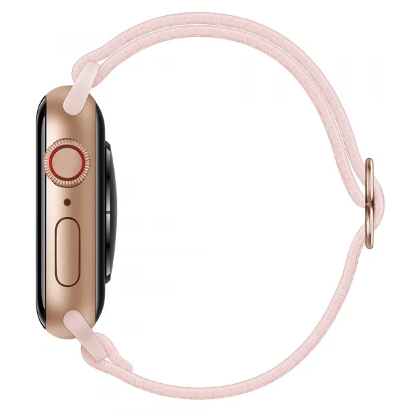 NYLON Remienok Apple Watch 9 / 8 / 7 (41mm) / 6 / SE / 5 / 4 (40mm) / 3 / 2 / 1 (38mm) ružový