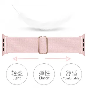 NYLON Remienok Apple Watch 9 / 8 / 7 (41mm) / 6 / SE / 5 / 4 (40mm) / 3 / 2 / 1 (38mm) ružový