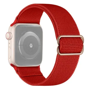 NYLON Remienok Apple Watch 9 / 8 / 7 (41mm) / 6 / SE / 5 / 4 (40mm) / 3 / 2 / 1 (38mm) červený