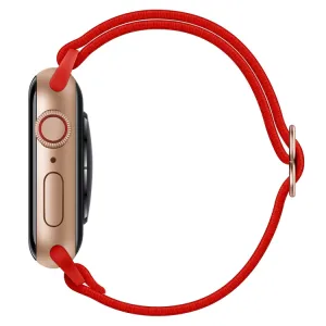NYLON Remienok Apple Watch 9 / 8 / 7 (41mm) / 6 / SE / 5 / 4 (40mm) / 3 / 2 / 1 (38mm) červený