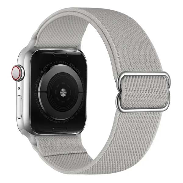 NYLON Remienok Apple Watch 9 / 8 / 7 (41mm) / 6 / SE / 5 / 4 (40mm) / 3 / 2 / 1 (38mm) šedý