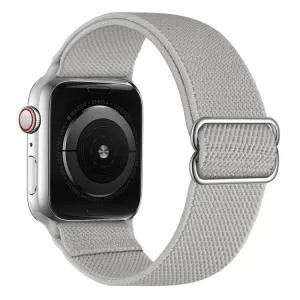 NYLON Remienok Apple Watch 9 / 8 / 7 (41mm) / 6 / SE / 5 / 4 (40mm) / 3 / 2 / 1 (38mm) šedý