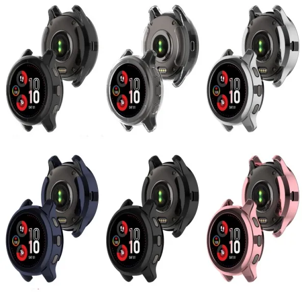 Plastový kryt s ochranným sklom pre Garmin Venu 2 Plus modrý