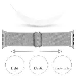 NYLON Remienok Apple Watch 9 / 8 / 7 (41mm) / 6 / SE / 5 / 4 (40mm) / 3 / 2 / 1 (38mm) šedý