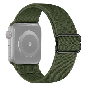 NYLON Remienok Apple Watch 9 / 8 / 7 (41mm) / 6 / SE / 5 / 4 (40mm) / 3 / 2 / 1 (38mm) tmavozelený