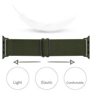 NYLON Remienok Apple Watch 9 / 8 / 7 (41mm) / 6 / SE / 5 / 4 (40mm) / 3 / 2 / 1 (38mm) tmavozelený